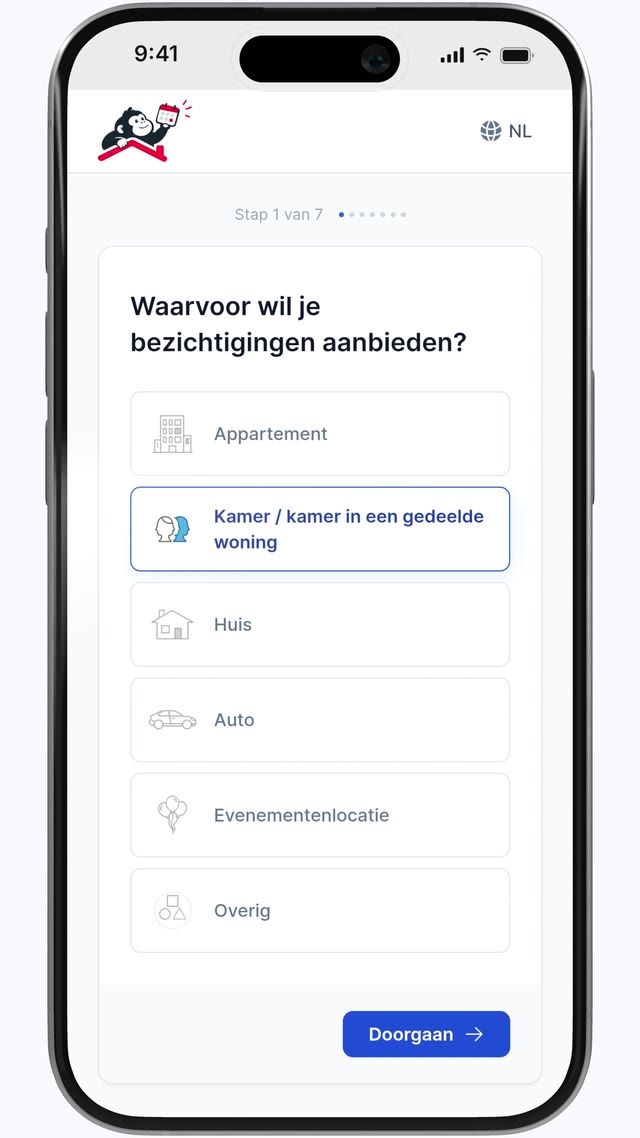 Voorbeeld van de demovideo van PropKong